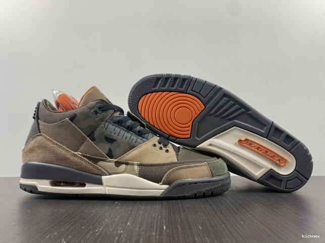 Rep MAX Retro DO1830-200 Patchwork 3 Camo Jordan Air 0705